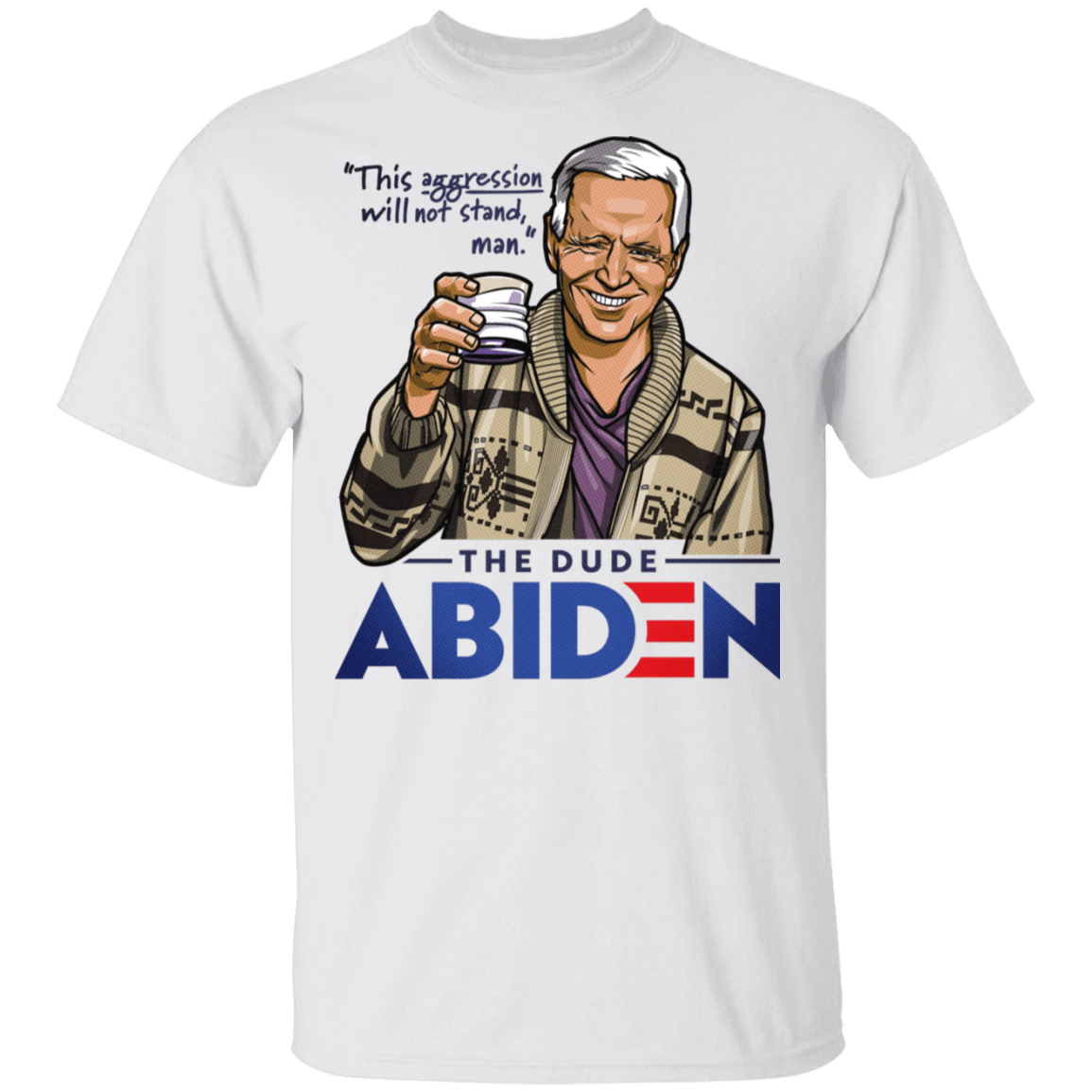 T-Shirts White / S The Dude Abiden T-Shirt