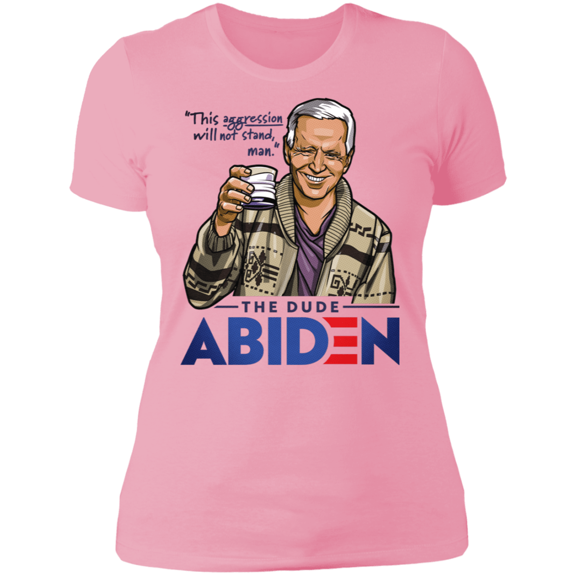 T-Shirts Light Pink / X-Small The Dude Abiden Women's Premium T-Shirt