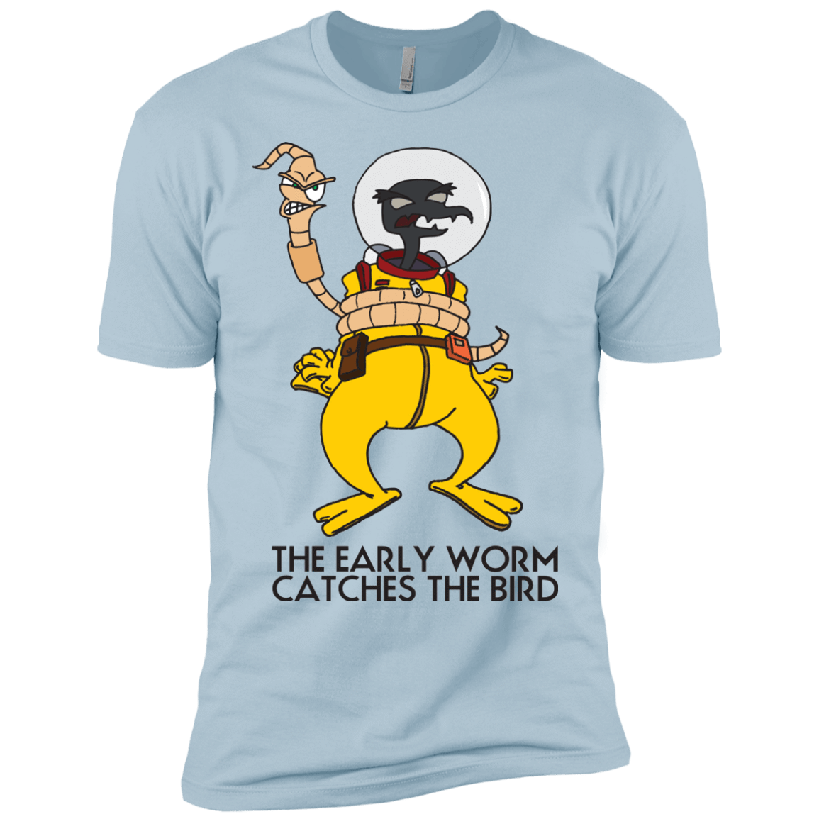 T-Shirts Light Blue / YXS The Early Worm Catches The Bird Boys Premium T-Shirt