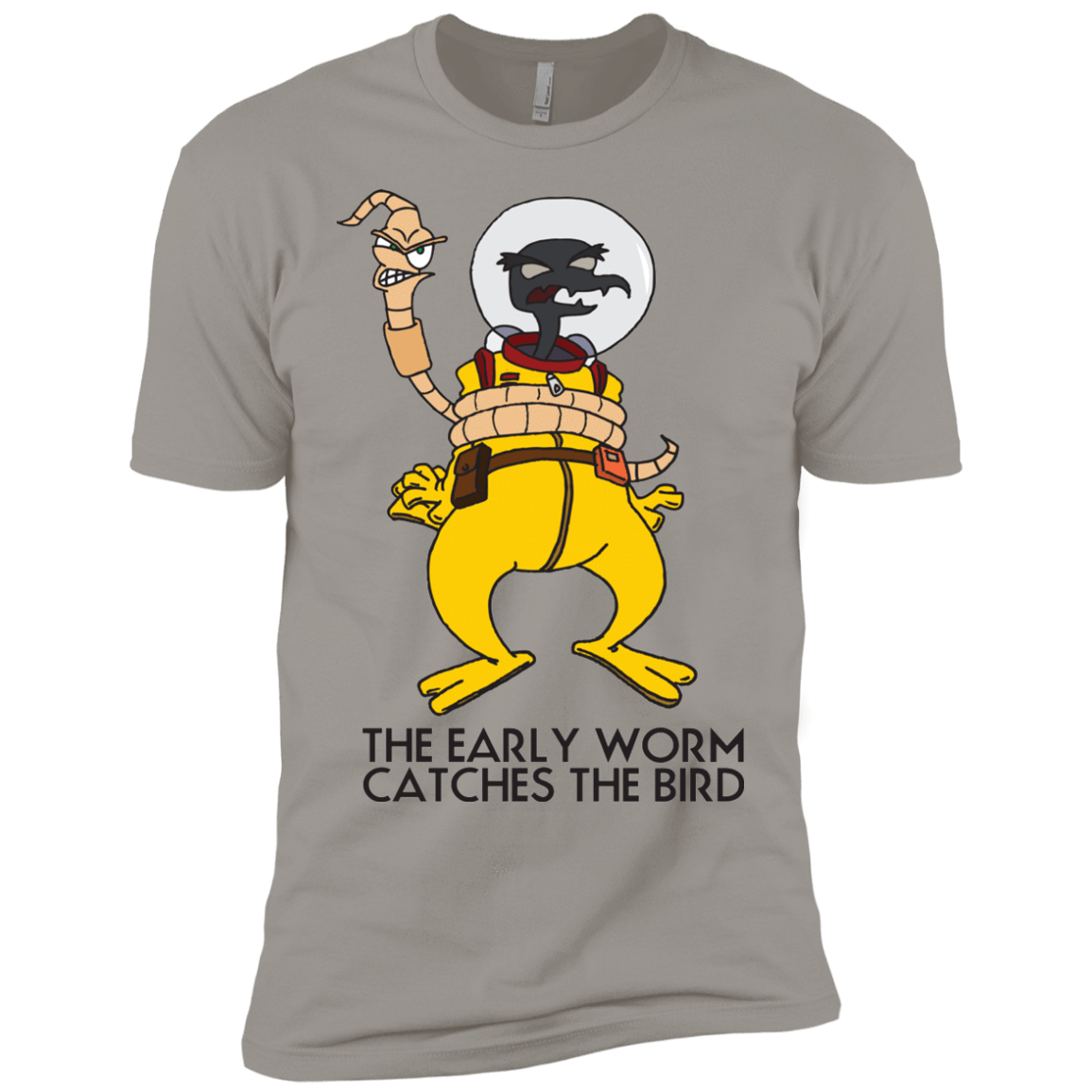 T-Shirts Light Grey / YXS The Early Worm Catches The Bird Boys Premium T-Shirt