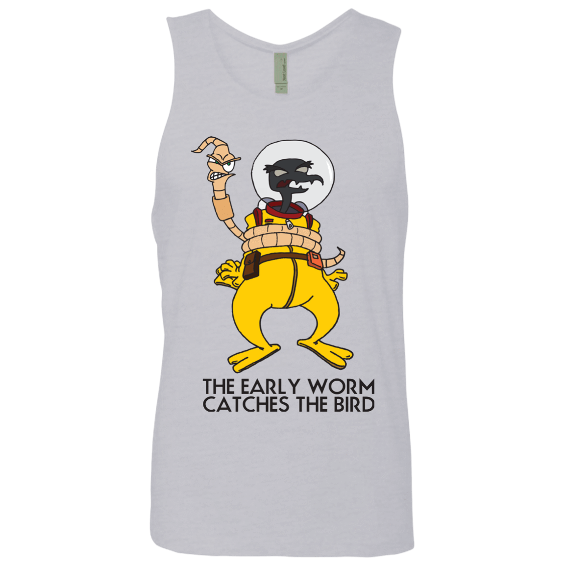 T-Shirts Heather Grey / Small The Early Worm Catches The Bird Men's Premium Tank Top