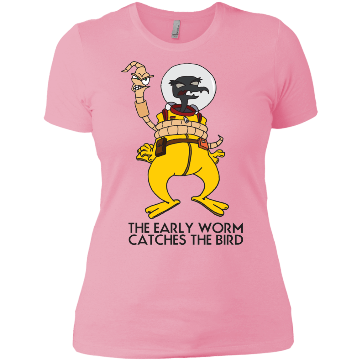 T-Shirts Light Pink / X-Small The Early Worm Catches The Bird Women's Premium T-Shirt