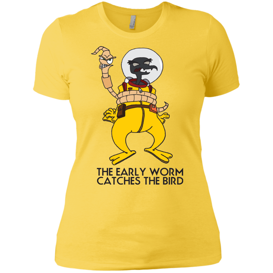 T-Shirts Vibrant Yellow / X-Small The Early Worm Catches The Bird Women's Premium T-Shirt