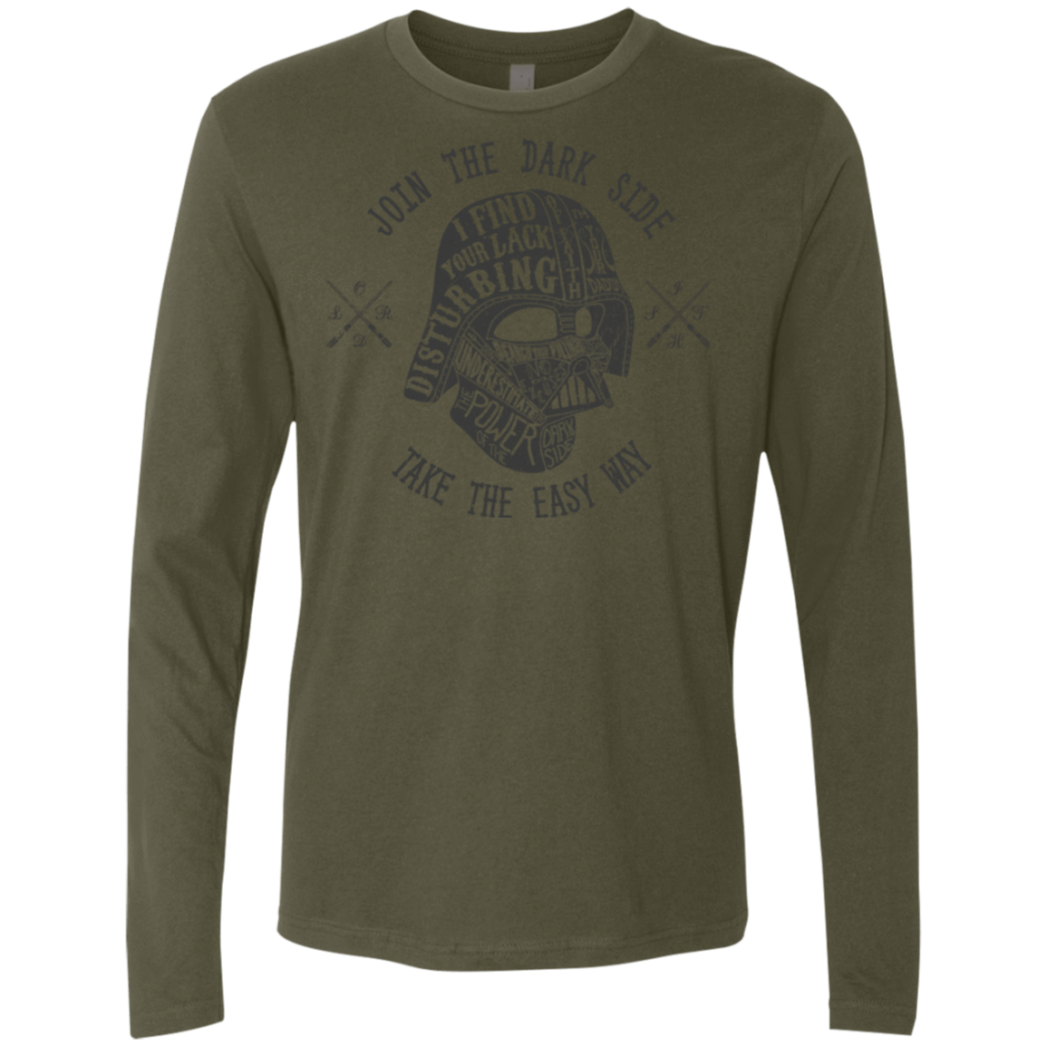 T-Shirts Military Green / S The Easy Way Men's Premium Long Sleeve
