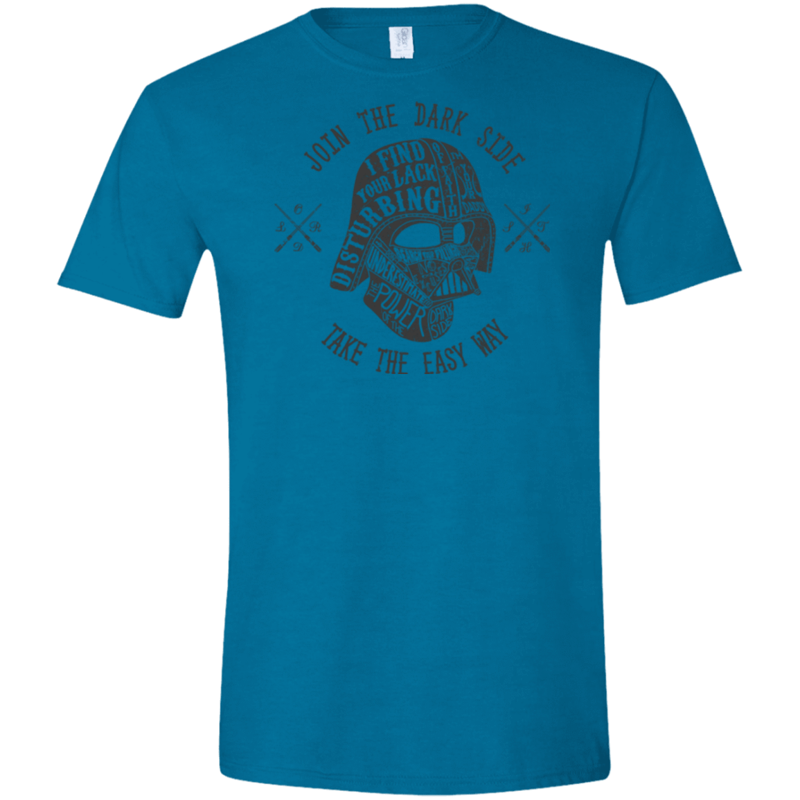 T-Shirts Antique Sapphire / S The Easy Way Men's Semi-Fitted Softstyle