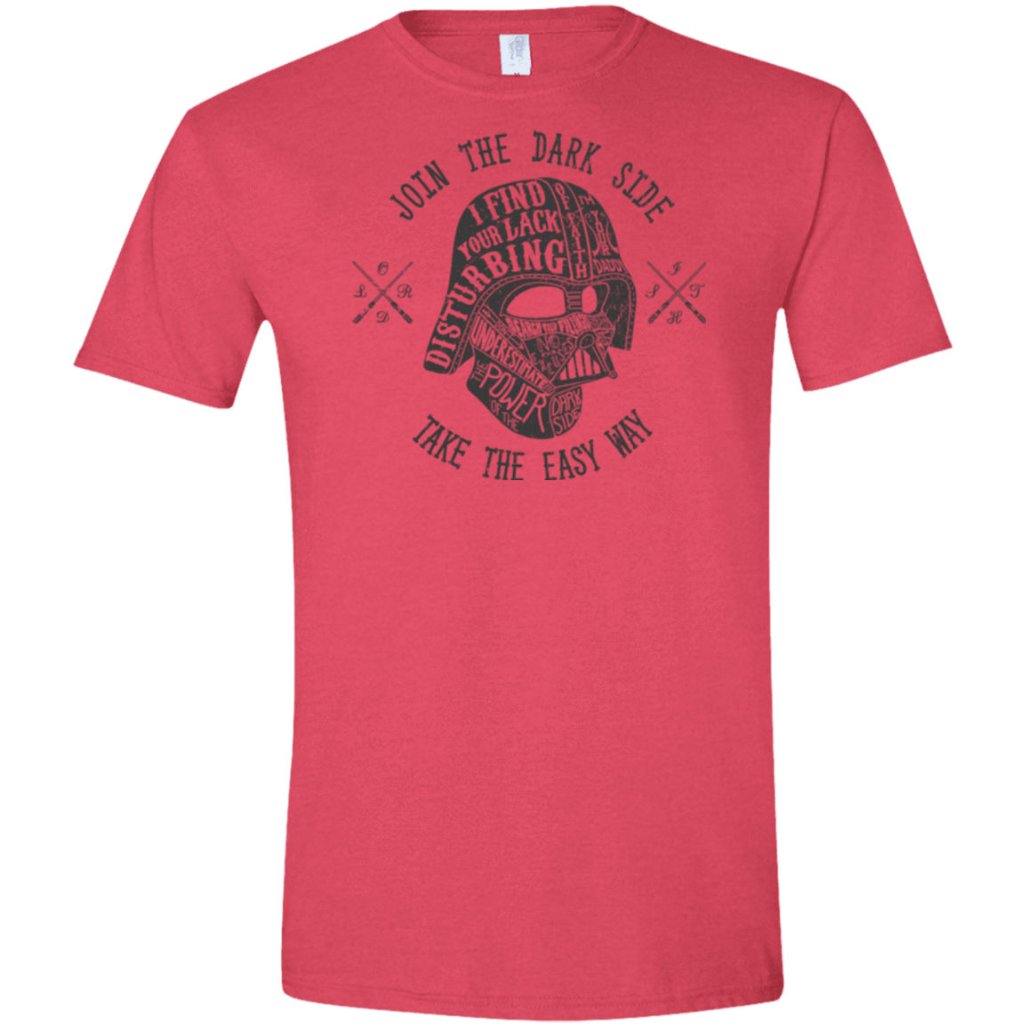 T-Shirts Heather Red / S The Easy Way Men's Semi-Fitted Softstyle