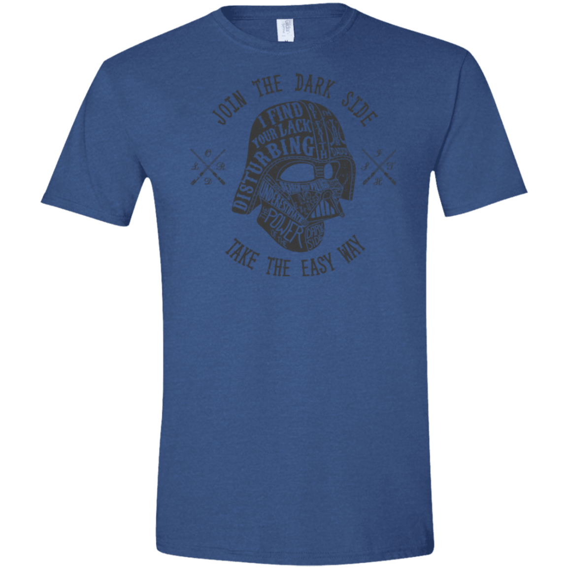 T-Shirts Heather Royal / X-Small The Easy Way Men's Semi-Fitted Softstyle