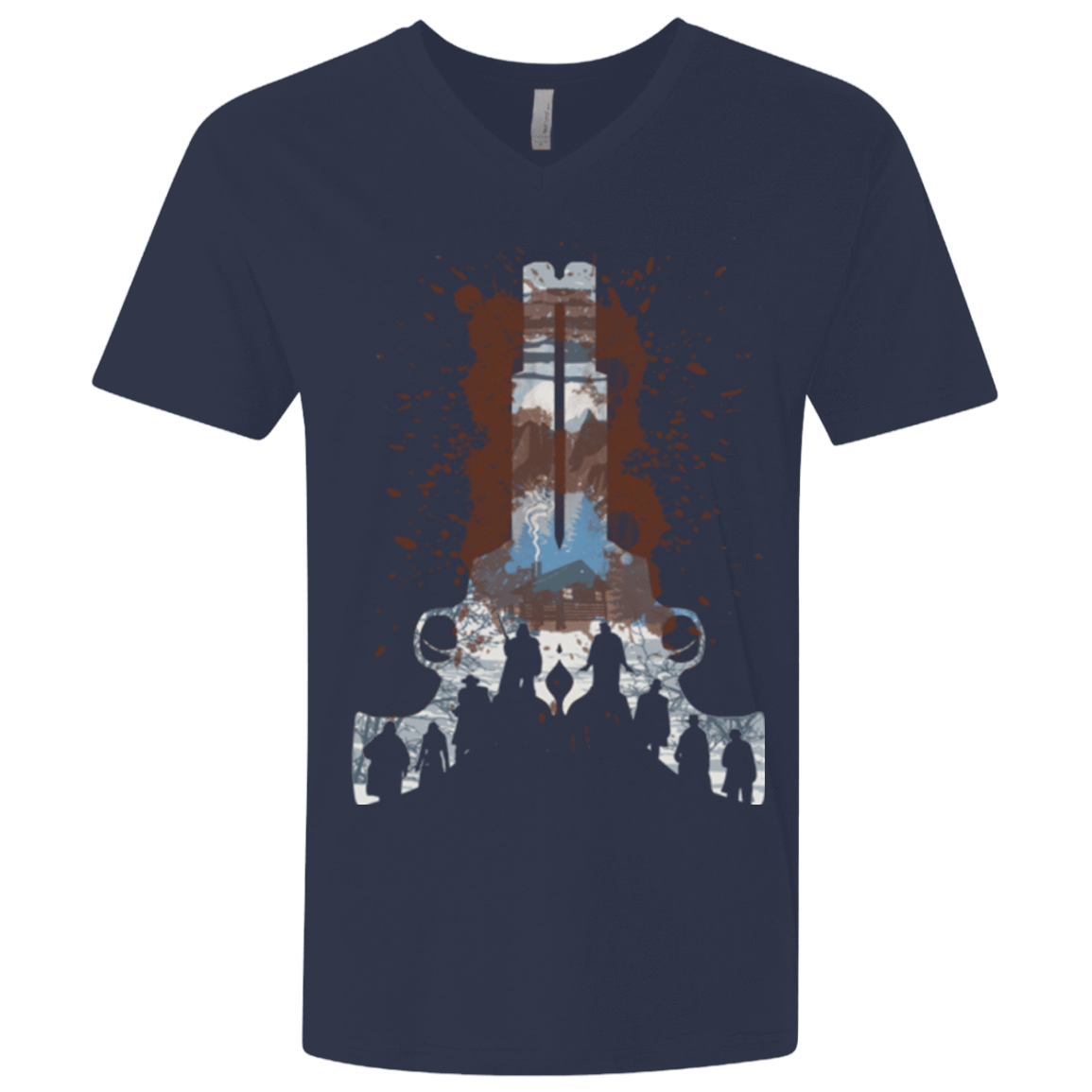 T-Shirts Midnight Navy / X-Small The Eight Men's Premium V-Neck