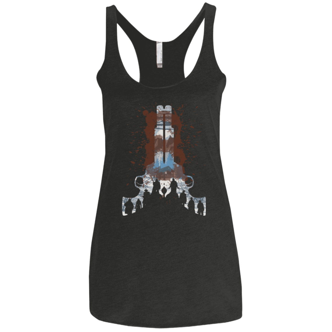 T-Shirts Vintage Black / X-Small The Eight Women's Triblend Racerback Tank