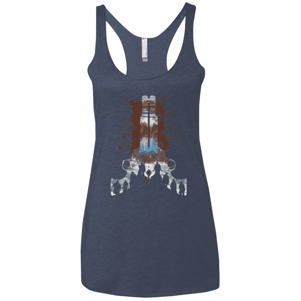 T-Shirts Vintage Navy / X-Small The Eight Women's Triblend Racerback Tank