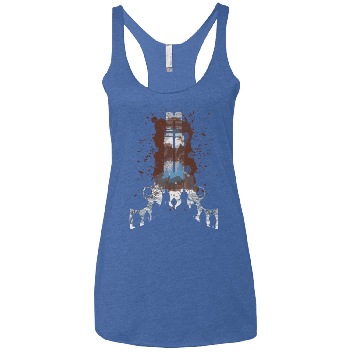 T-Shirts Vintage Royal / X-Small The Eight Women's Triblend Racerback Tank
