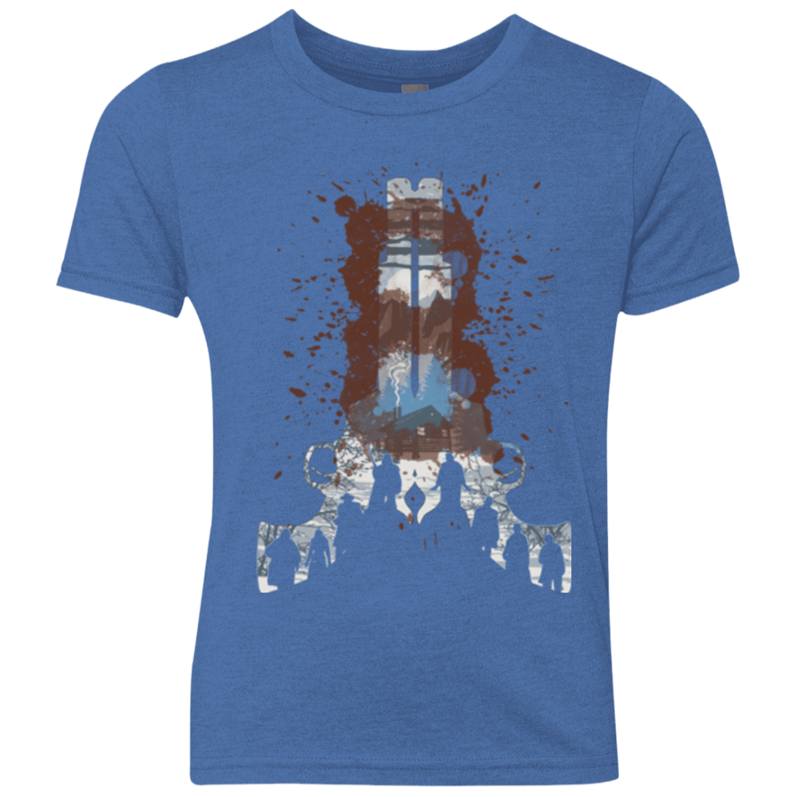 T-Shirts Vintage Royal / YXS The Eight Youth Triblend T-Shirt