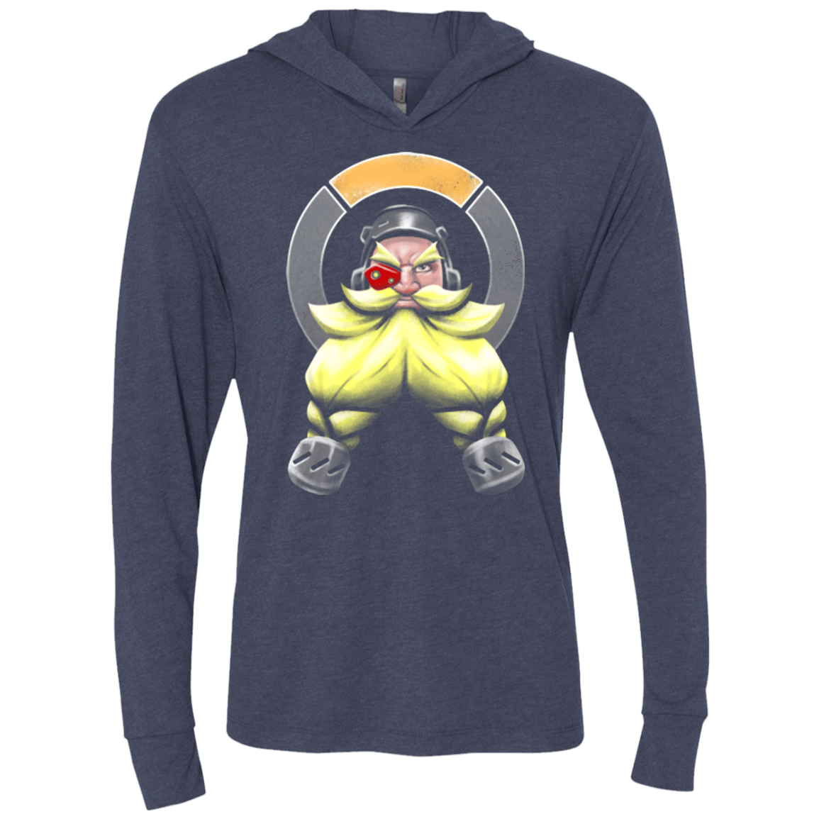 T-Shirts Vintage Navy / X-Small The Engineer Triblend Long Sleeve Hoodie Tee