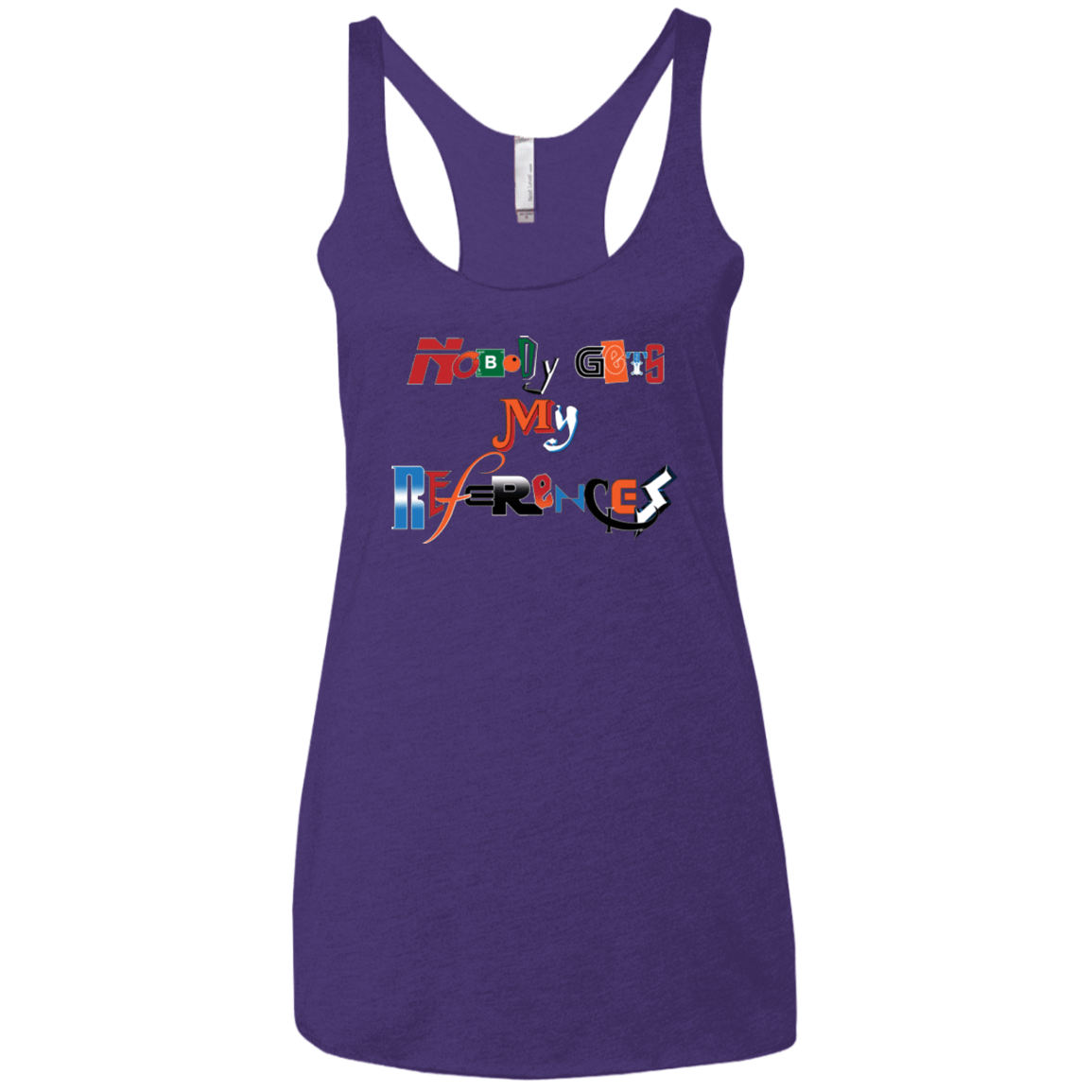 T-Shirts Purple / X-Small The Enigma of a Fan Women's Triblend Racerback Tank