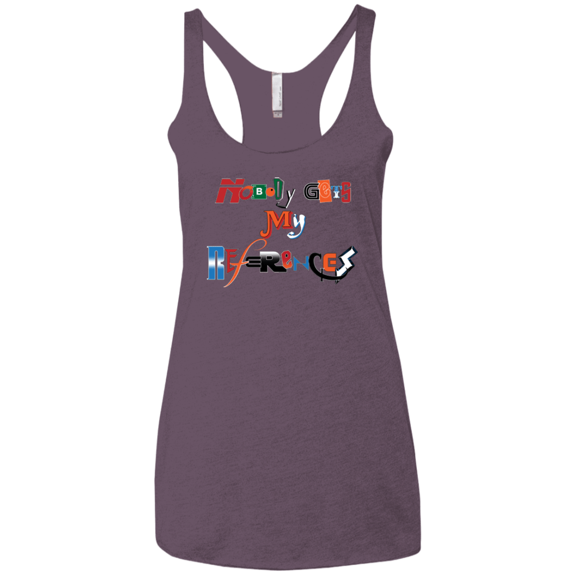 T-Shirts Vintage Purple / X-Small The Enigma of a Fan Women's Triblend Racerback Tank