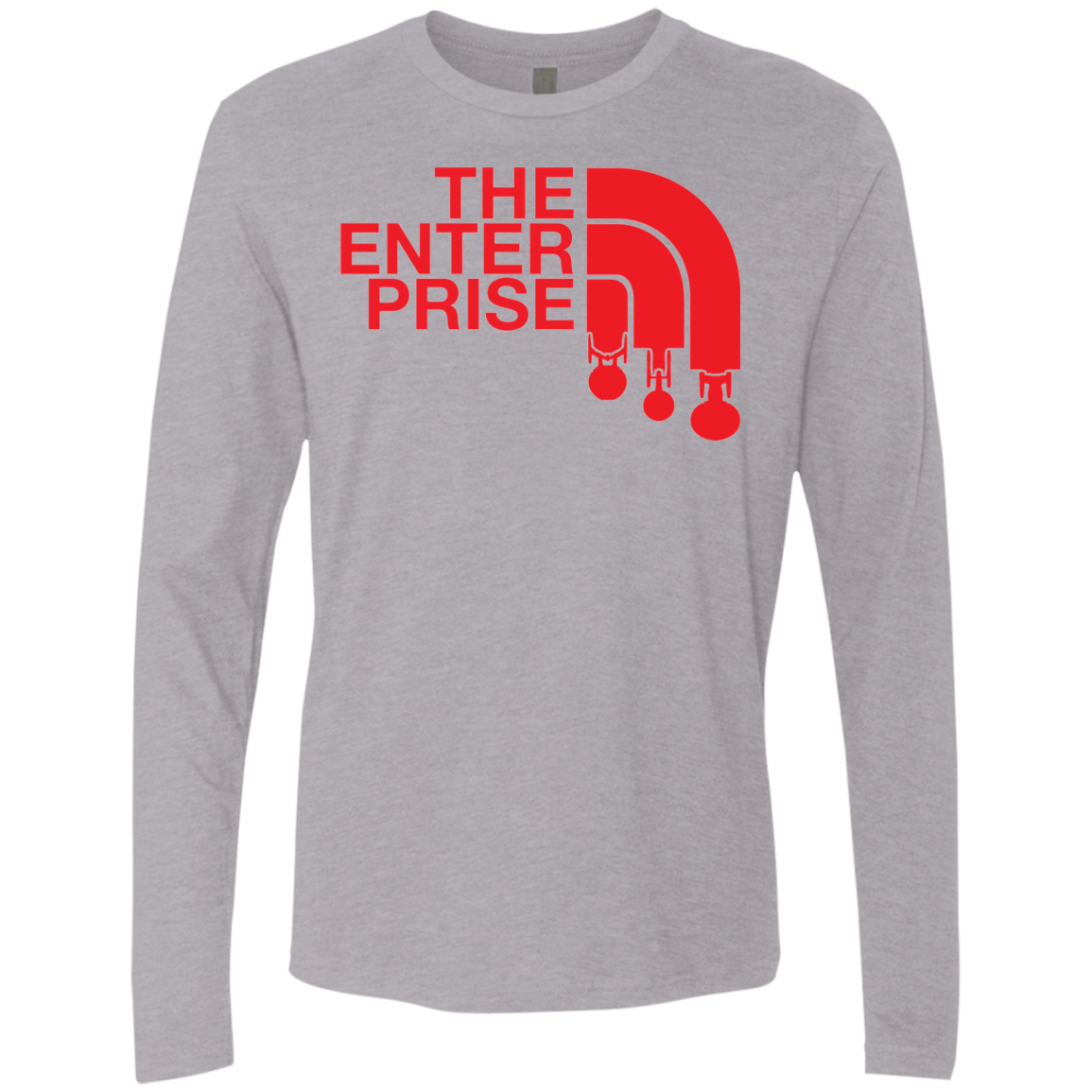 T-Shirts Heather Grey / Small The Enterprise Men's Premium Long Sleeve
