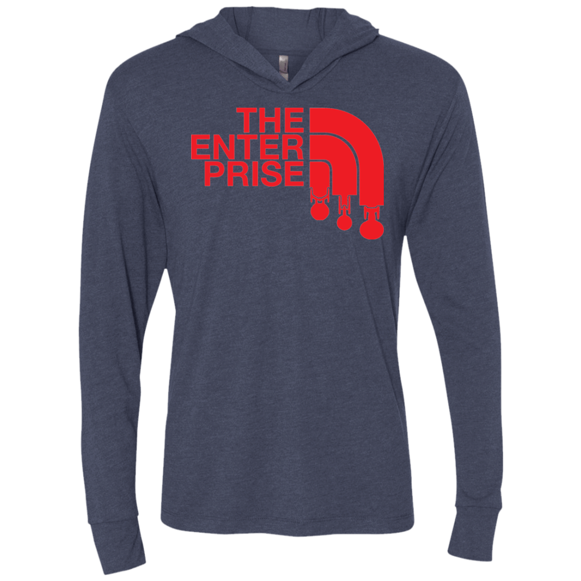 T-Shirts Vintage Navy / X-Small The Enterprise Triblend Long Sleeve Hoodie Tee