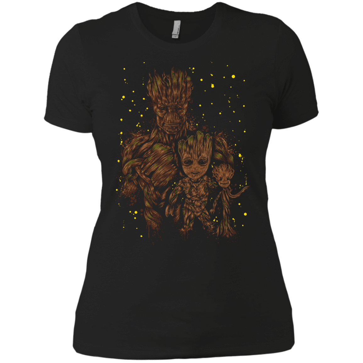 T-Shirts Black / X-Small The evolution of Groot Women's Premium T-Shirt
