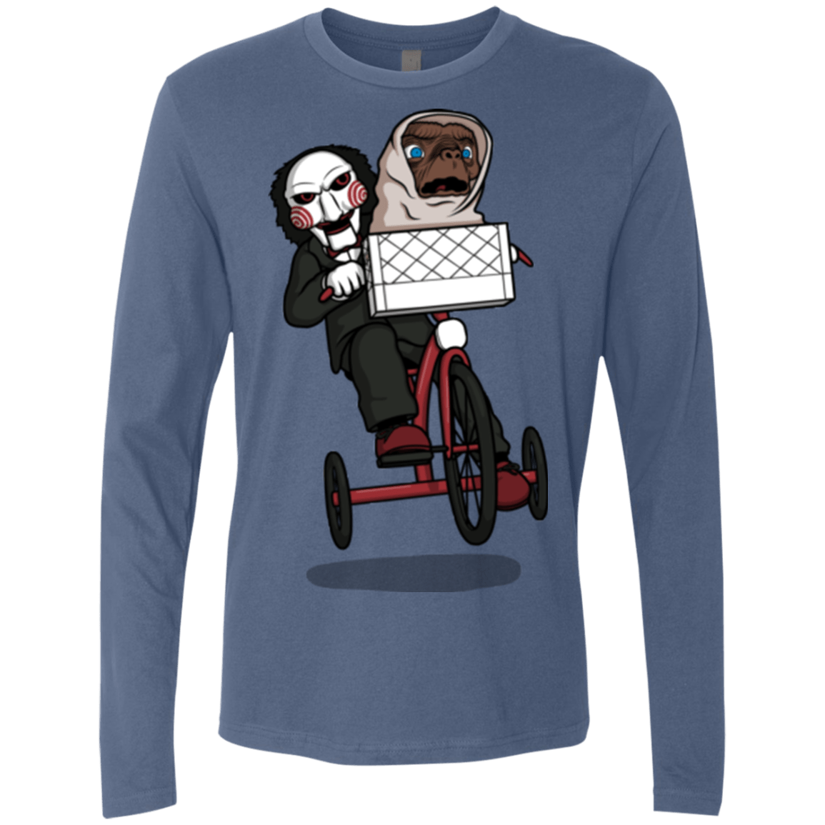 T-Shirts Indigo / Small The Extra Terrifying Men's Premium Long Sleeve