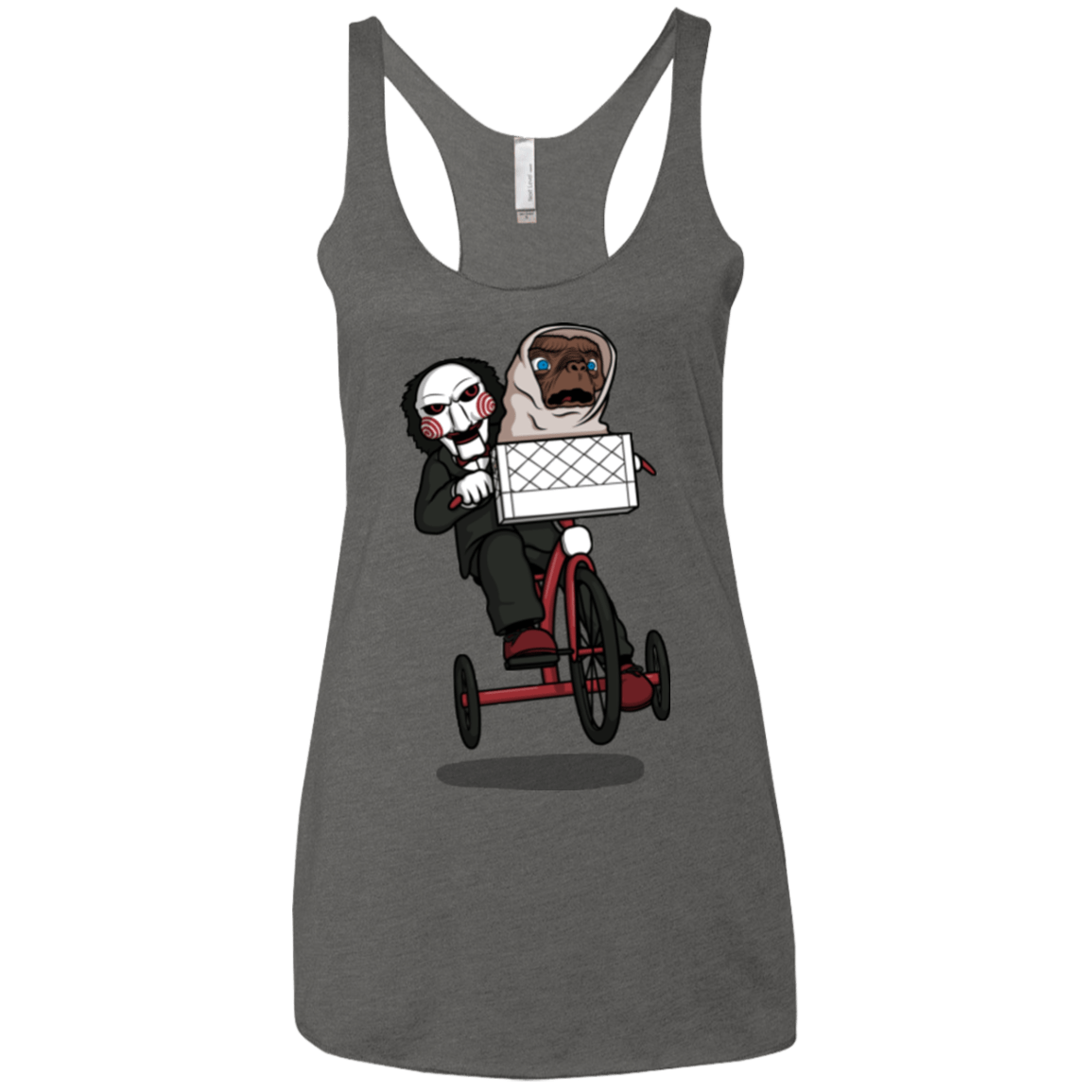 T-Shirts Premium Heather / X-Small The Extra Terrifying Women's Triblend Racerback Tank