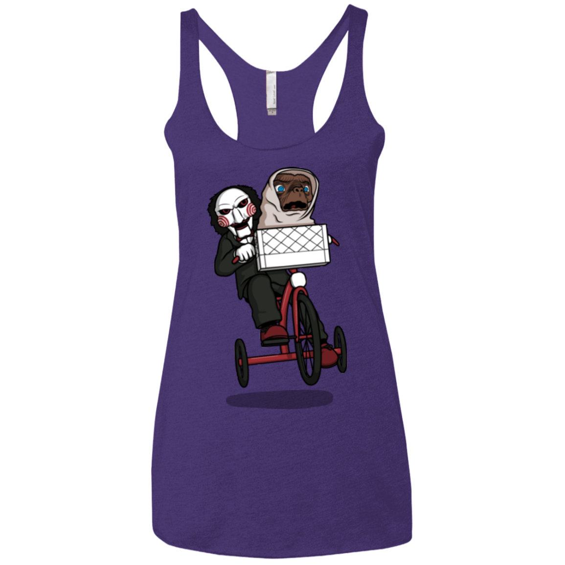 T-Shirts Purple Rush / X-Small The Extra Terrifying Women's Triblend Racerback Tank