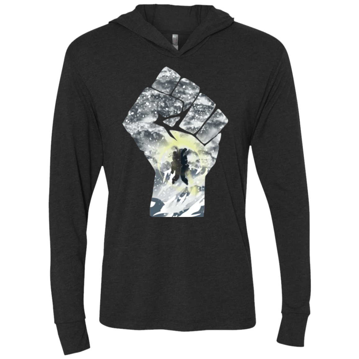 T-Shirts Vintage Black / X-Small The Fighters Triblend Long Sleeve Hoodie Tee