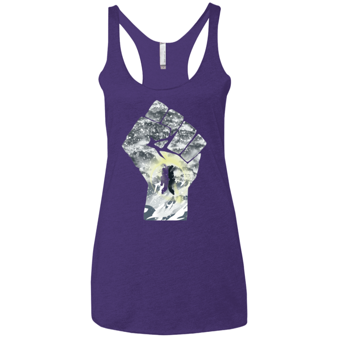 T-Shirts Purple / X-Small The Fighters Women's Triblend Racerback Tank