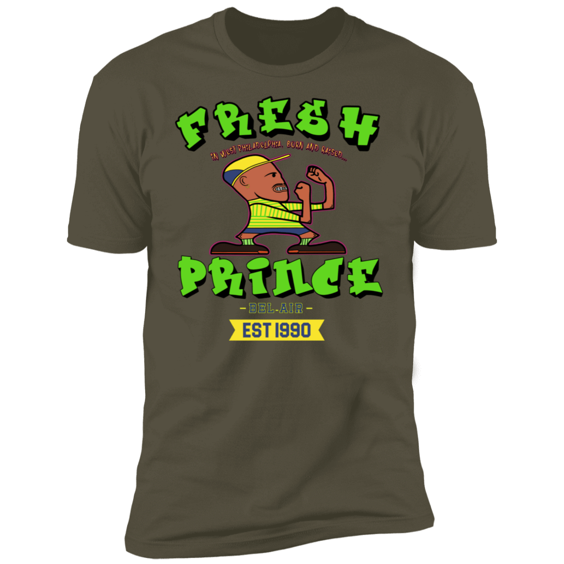 T-Shirts Military Green / S The Fightin Prince Men's Premium T-Shirt