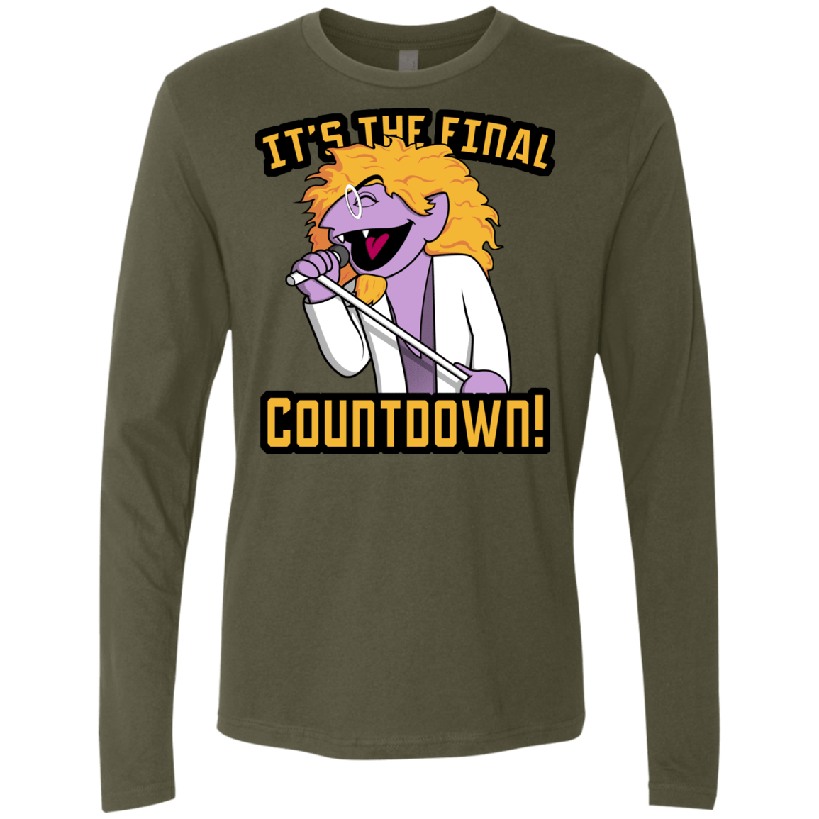 T-Shirts Military Green / S The Final Countdown Men's Premium Long Sleeve