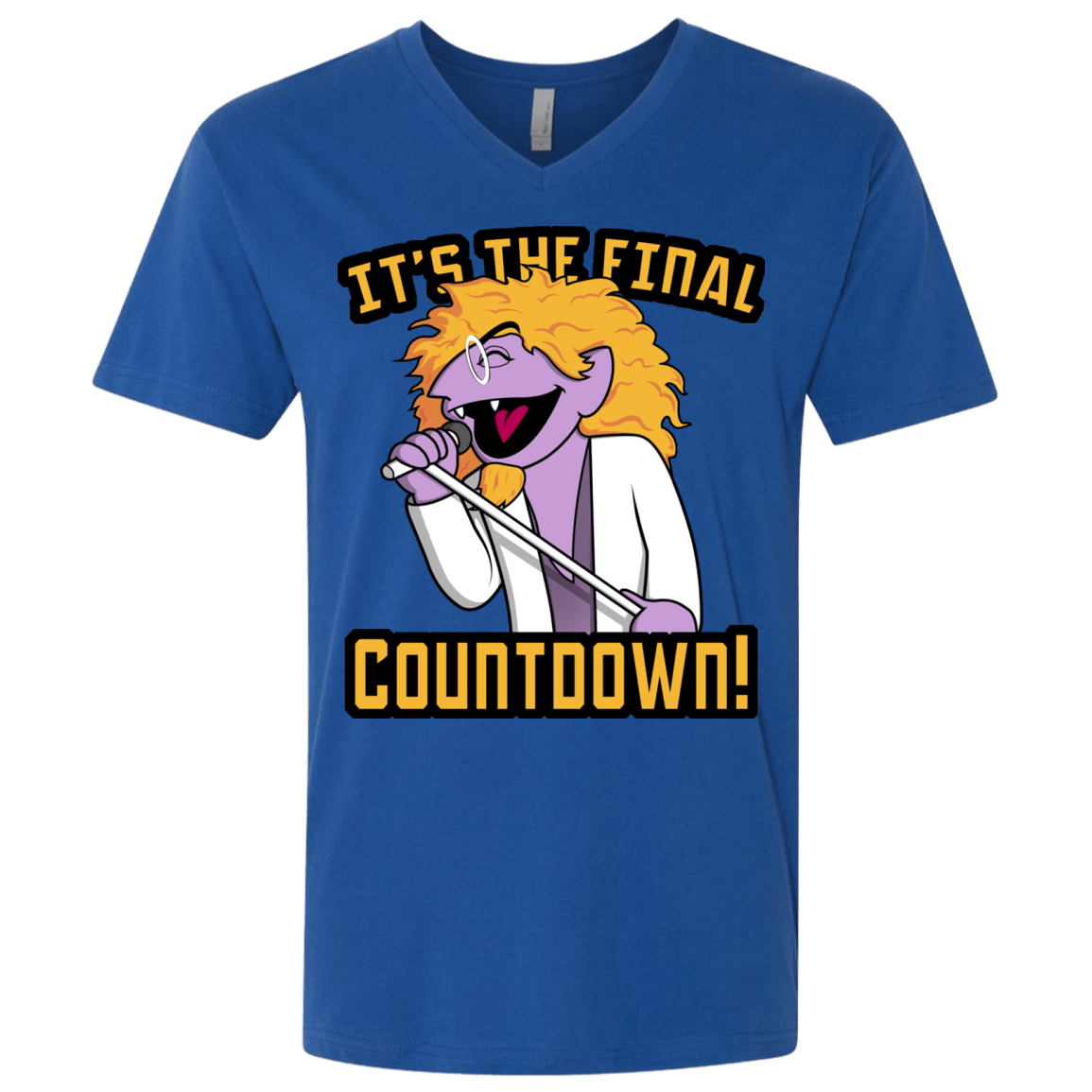 T-Shirts Royal / X-Small The Final Countdown Men's Premium V-Neck
