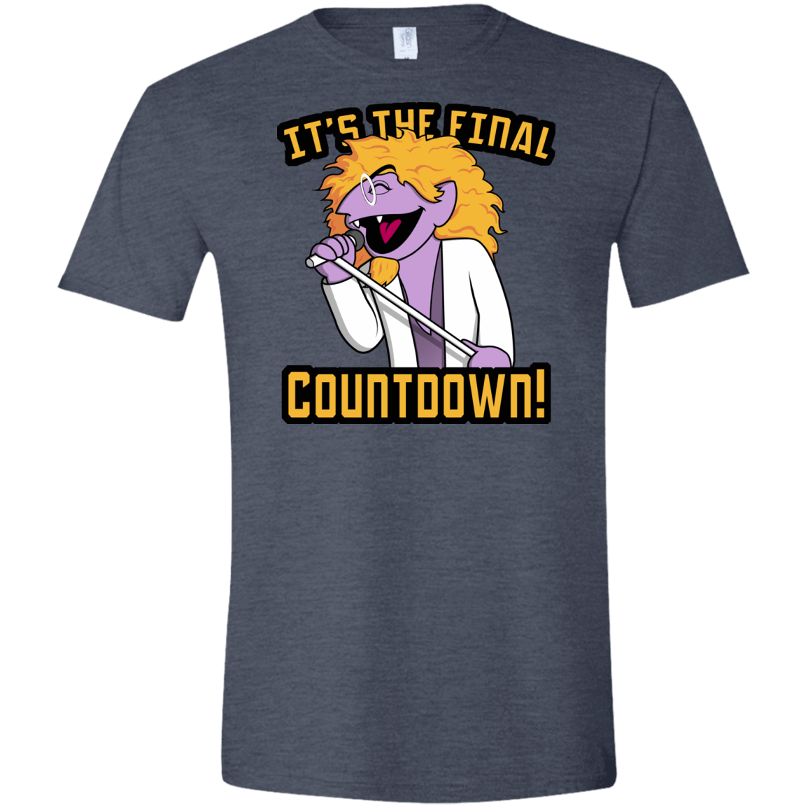 T-Shirts Heather Navy / S The Final Countdown Men's Semi-Fitted Softstyle