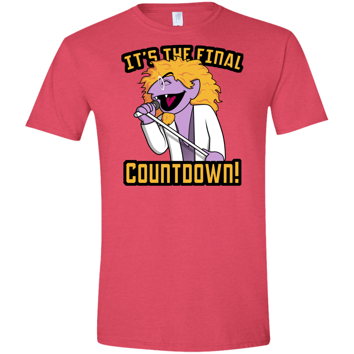 T-Shirts Heather Red / S The Final Countdown Men's Semi-Fitted Softstyle