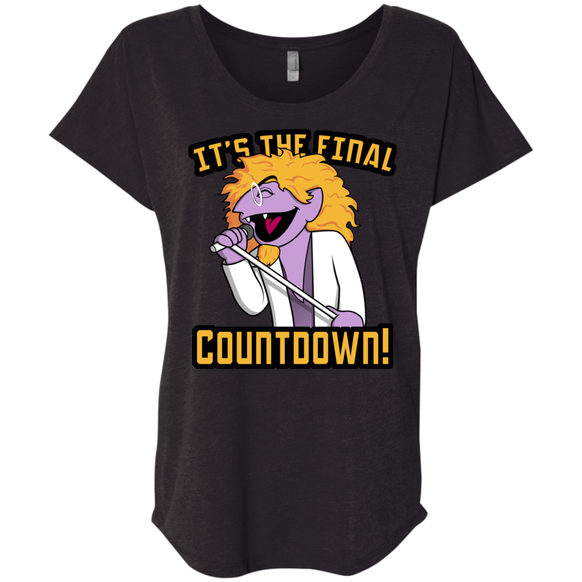 T-Shirts Vintage Black / X-Small The Final Countdown Triblend Dolman Sleeve