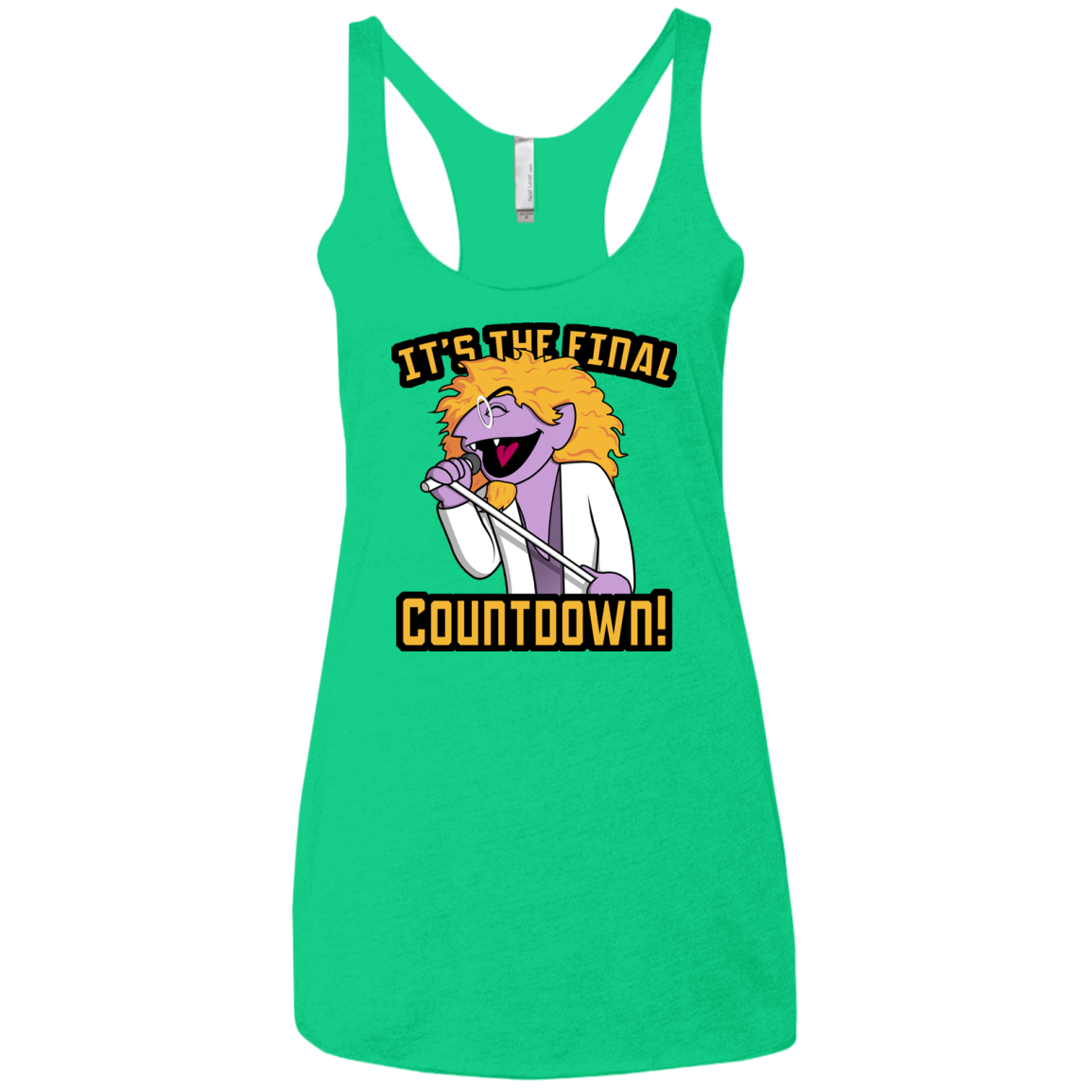 The Final Countdown Women's Triblend Racerback Tank