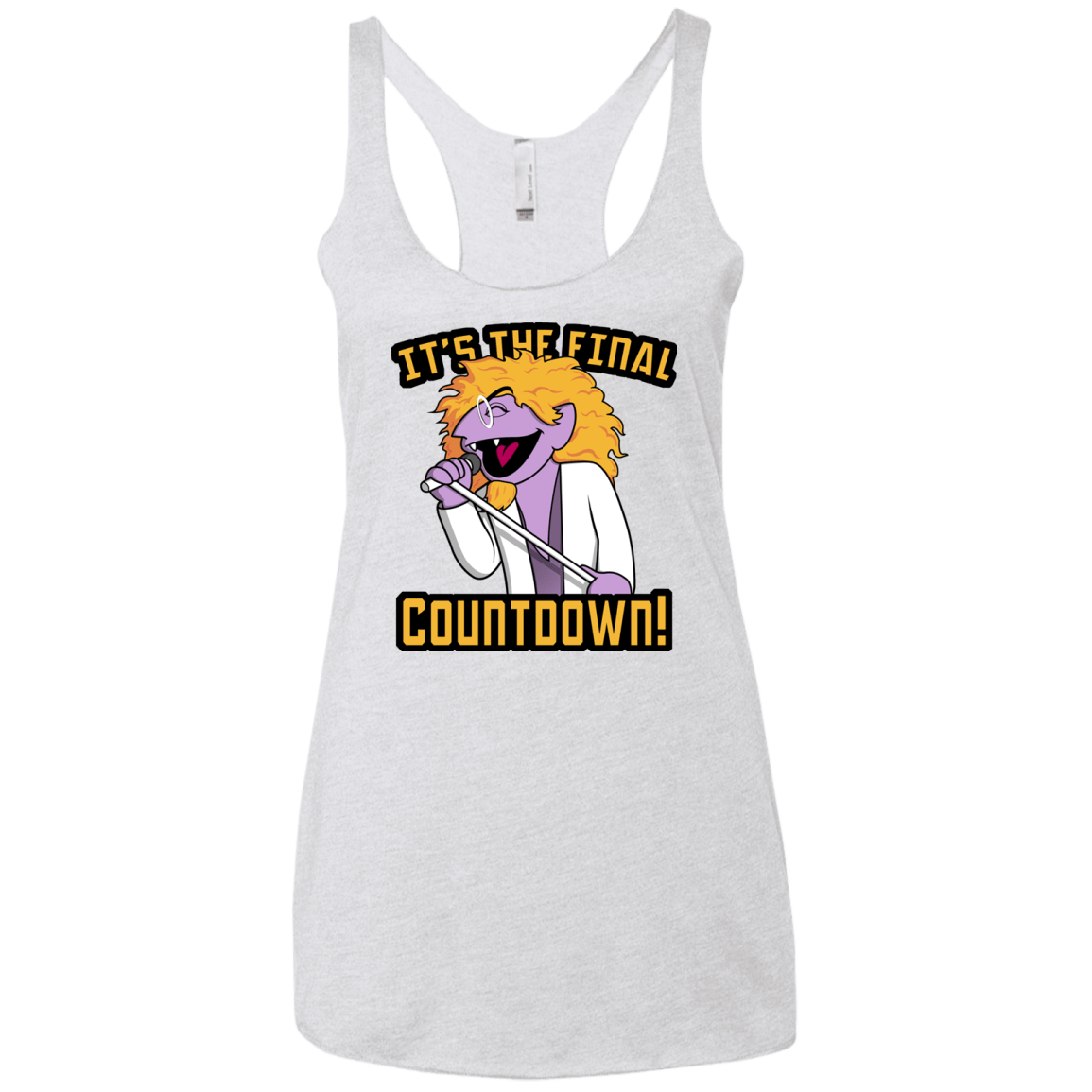 The Final Countdown Women's Triblend Racerback Tank