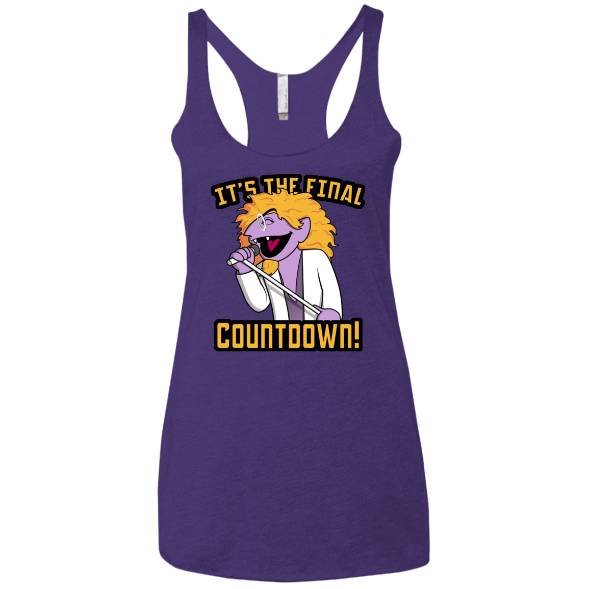 The Final Countdown Women's Triblend Racerback Tank