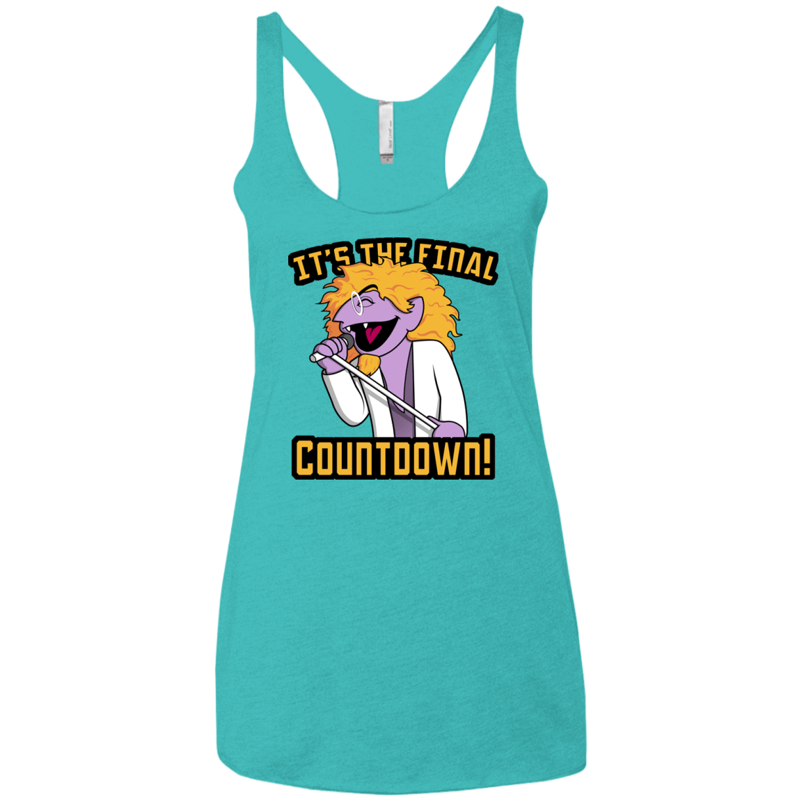The Final Countdown Women's Triblend Racerback Tank