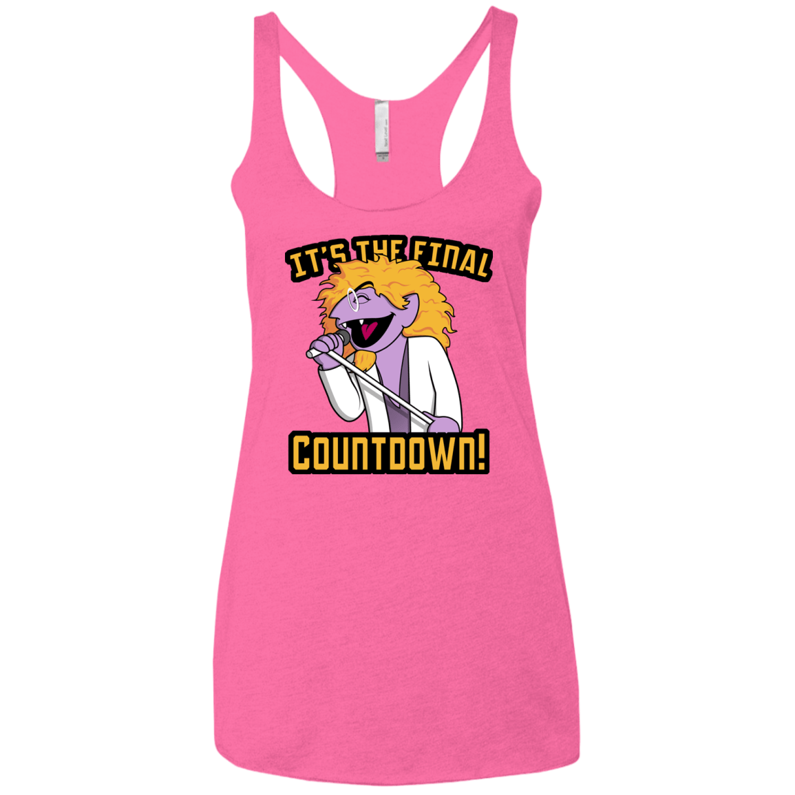 The Final Countdown Women's Triblend Racerback Tank
