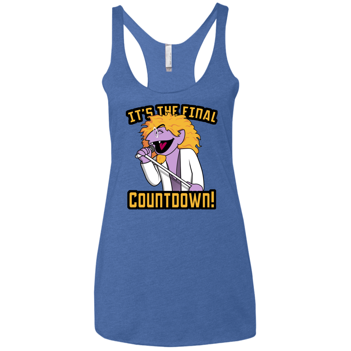 The Final Countdown Women's Triblend Racerback Tank