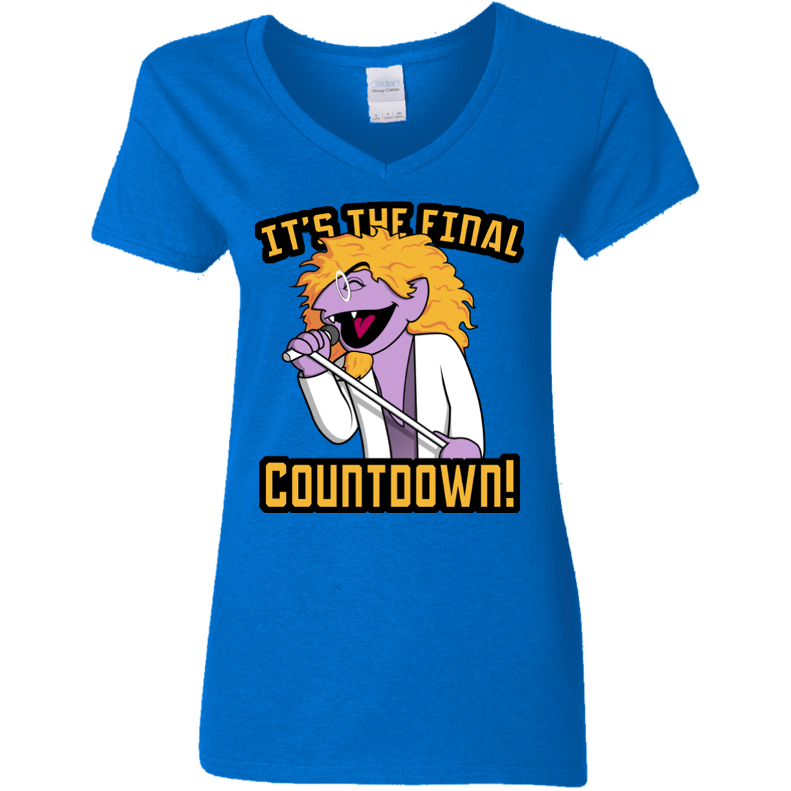 T-Shirts Royal / S The Final Countdown Women's V-Neck T-Shirt