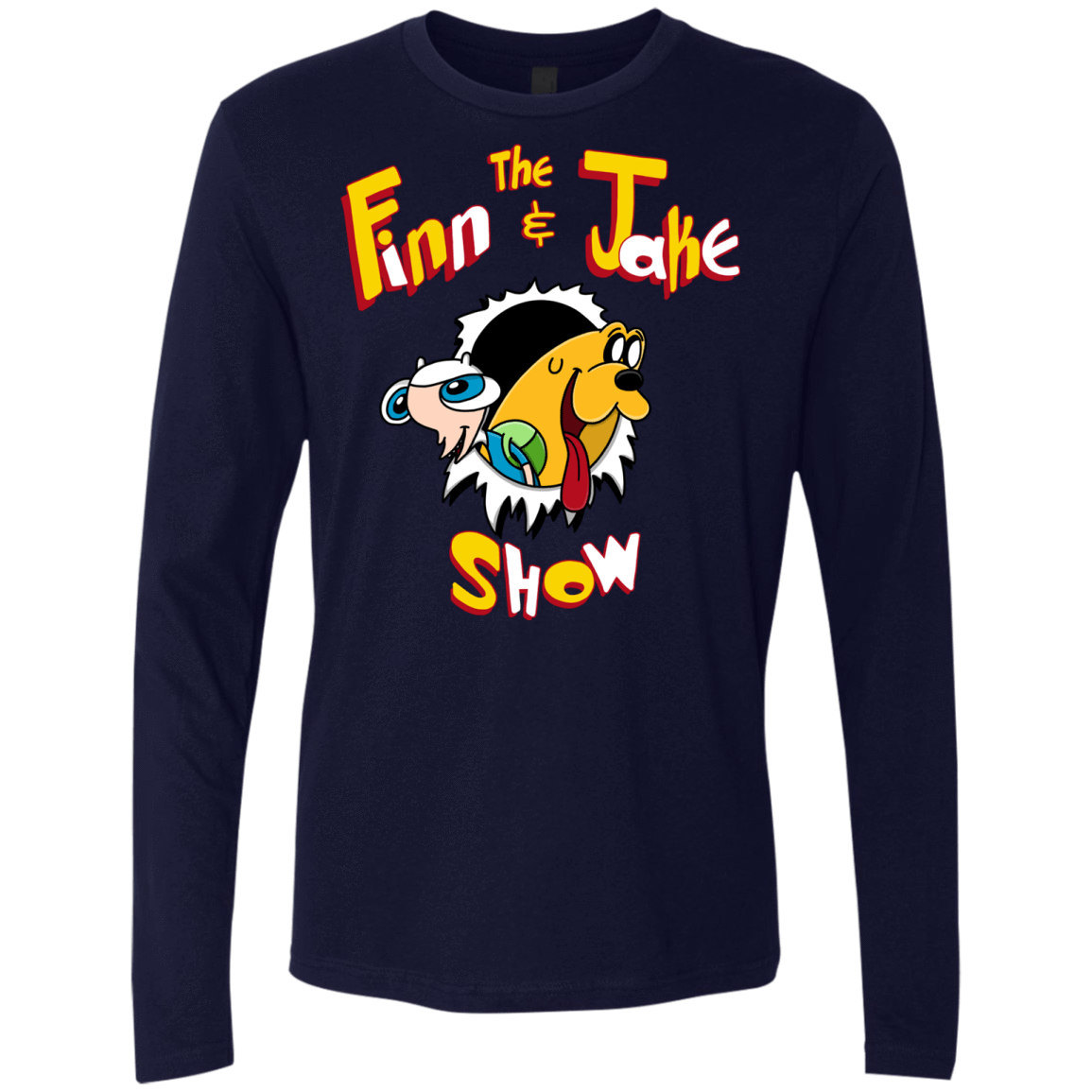 T-Shirts Midnight Navy / S The Finn and Jake Show Men's Premium Long Sleeve