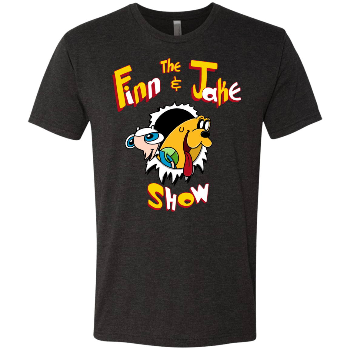 T-Shirts Vintage Black / S The Finn and Jake Show Men's Triblend T-Shirt