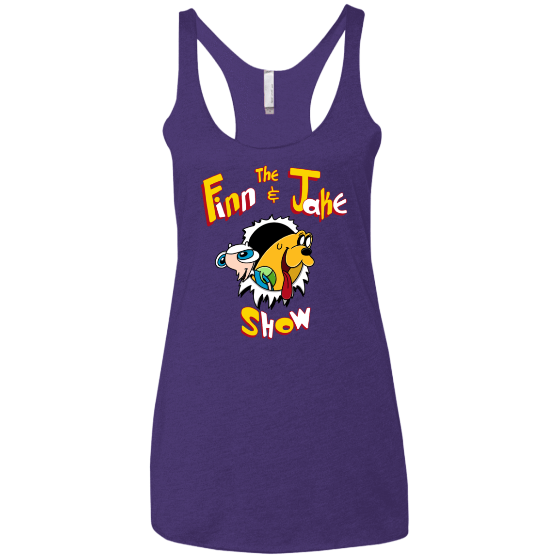 T-Shirts Purple Rush / X-Small The Finn and Jake Show Women's Triblend Racerback Tank