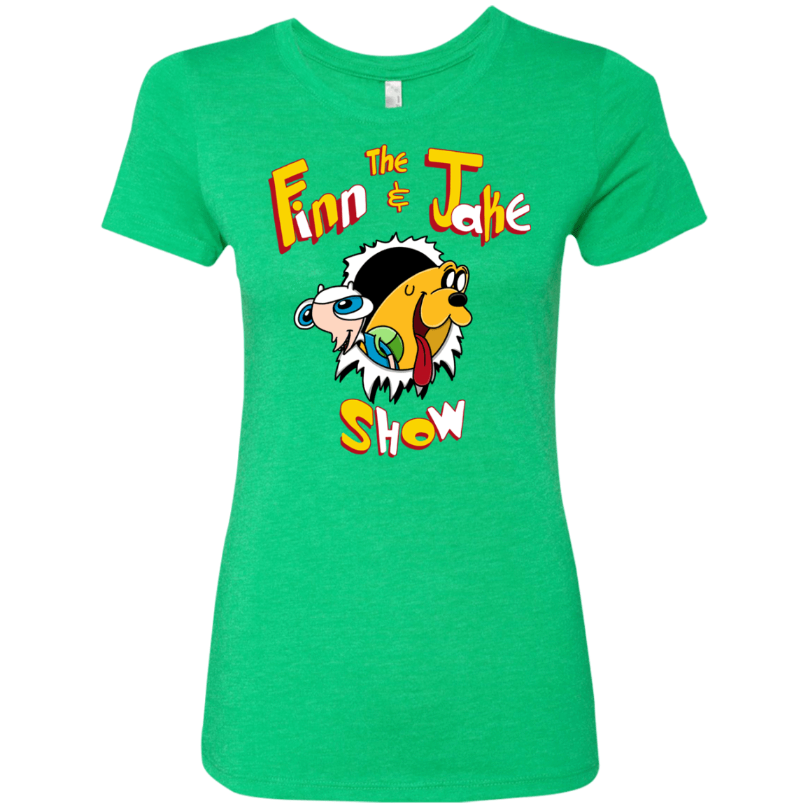 T-Shirts Envy / S The Finn and Jake Show Women's Triblend T-Shirt