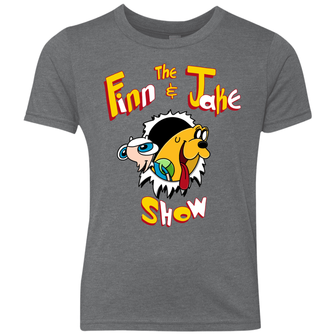 The Finn and Jake Show Youth Triblend T-Shirt