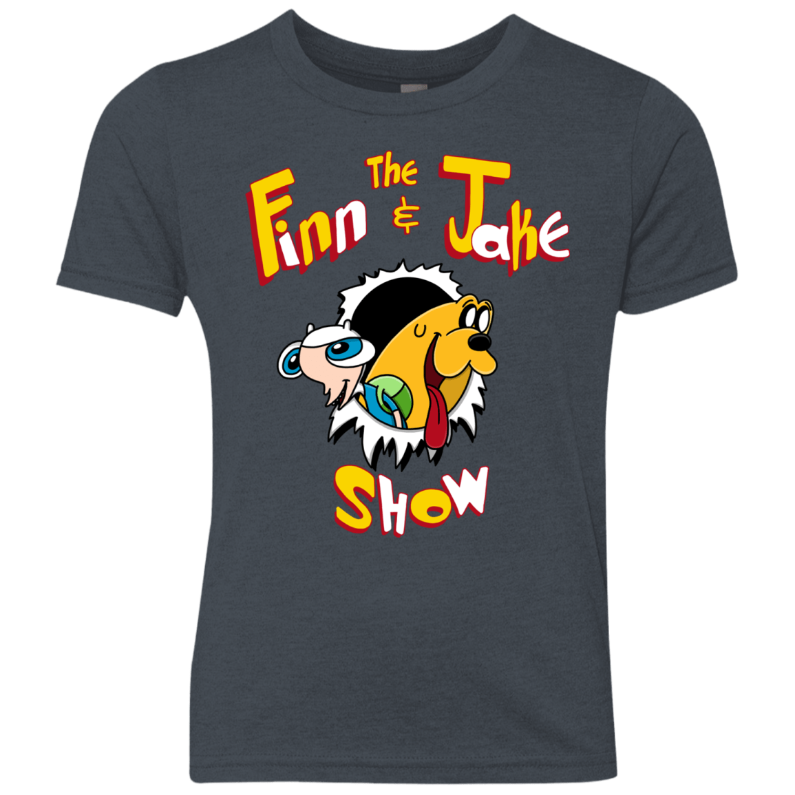 The Finn and Jake Show Youth Triblend T-Shirt