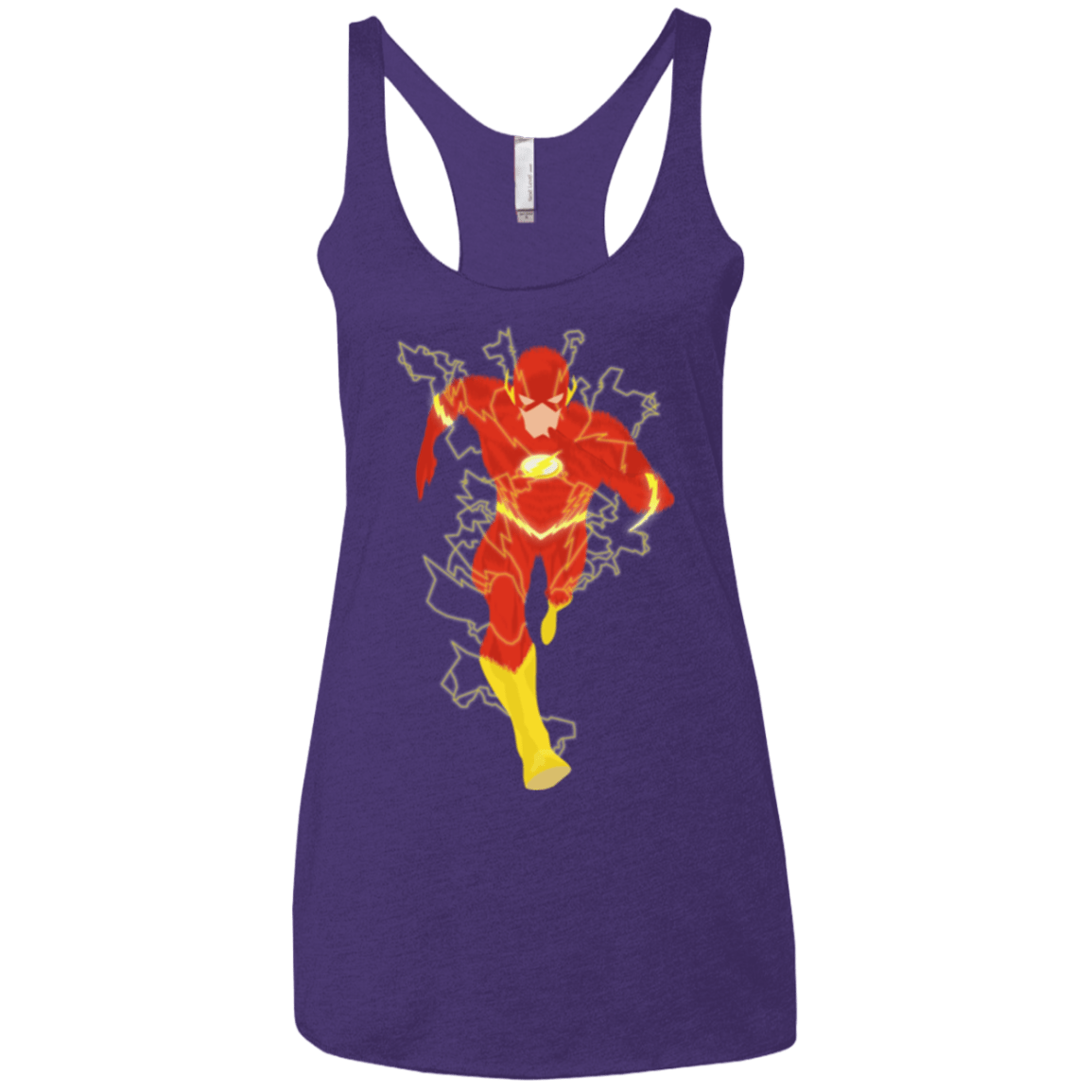 T-Shirts Purple / X-Small The Flash Women's Triblend Racerback Tank