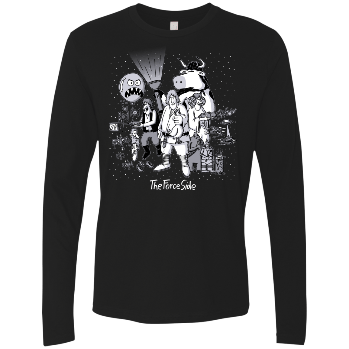 T-Shirts Black / Small The Force Side Men's Premium Long Sleeve