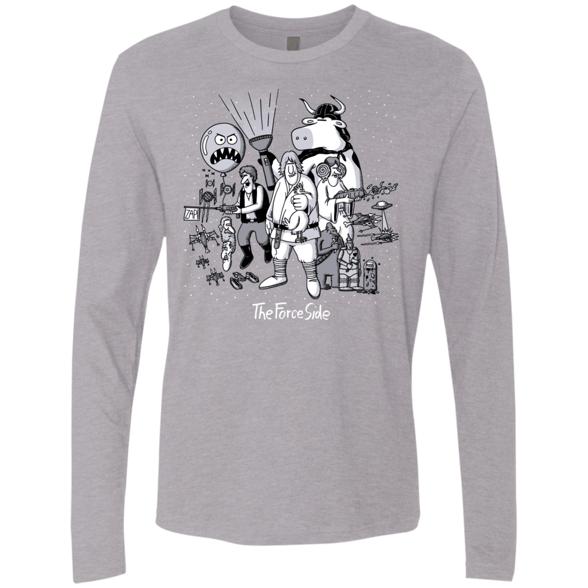 T-Shirts Heather Grey / Small The Force Side Men's Premium Long Sleeve