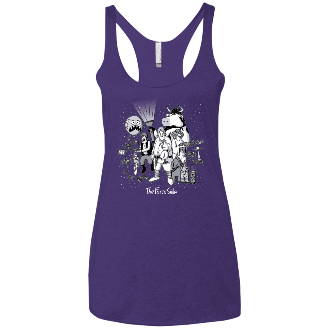 T-Shirts Purple / X-Small The Force Side Women's Triblend Racerback Tank